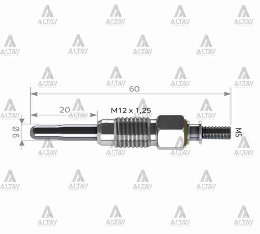 Kızdırma Bujisi (Isıtma) T4 / Caddy 1.9-2.4 Aja-1Y-Aab