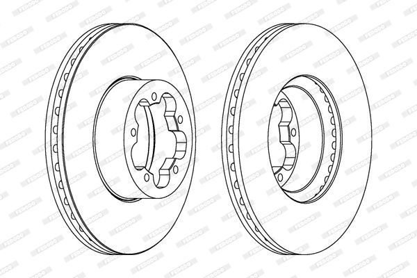 Ford Transıt Ön Fren Diski 13713930 1371393 13713930 1503287 2256302 6C111125Aa 6C111125Ab