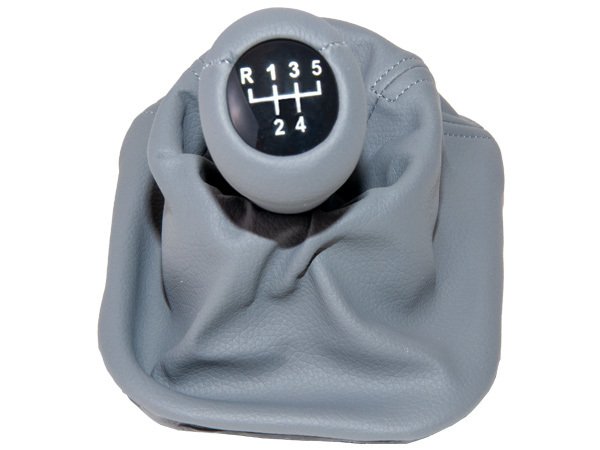 Topuzlu Vites Körüğü E34 -5 İleri- Man.Şanz; (Gri; Suni Deri) - 25111221527GR