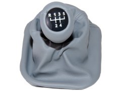 Topuzlu Vites Körüğü E34 -5 İleri- Man.Şanz; (Gri; Suni Deri) - 25111221527GR