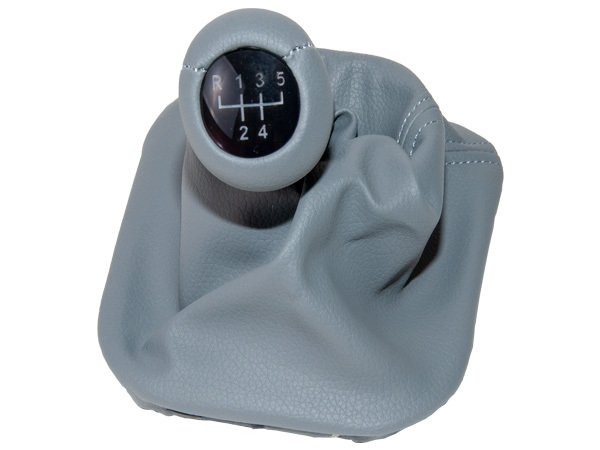 Topuzlu Vites Körüğü E34 -5 İleri- Man.Şanz; (Gri; Suni Deri) Işıklı - 25111221223GR