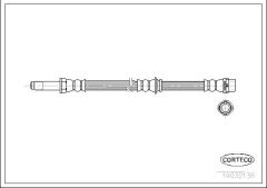 E46 Fren Hortumu 502 Mm Arka34301165074 34301165074 34301165174