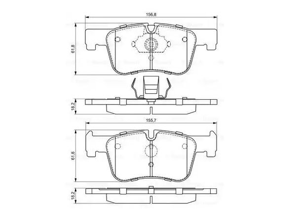 Fren Balatası F20 F30 Ön 118i/d 120d; 316>320i/d