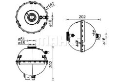 BMW F20-F30-F32 RADYATÖR YEDEK SU DEPOSU 17137642158
