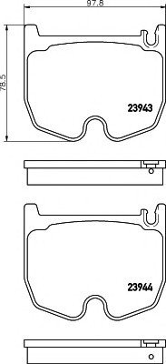 Fren Balatası Ön 211-220  - A0034207120