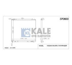 Radyatör Su Pıckup 06=> Navara 32Mm (At) Brazıng