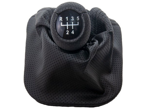 Topuzlu Vites Körüğü E34 -5 İleri- Man.Şanz; (Siyah; Noktalı; Suni Deri) - 25111221528BK