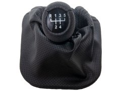 Topuzlu Vites Körüğü E34 -5 İleri- Man.Şanz; (Siyah; Noktalı; Suni Deri) - 25111221528BK