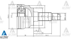 Aks Kafası Dış 323 01-03 / Mazda 3 / 26X56X29 Fa5122610