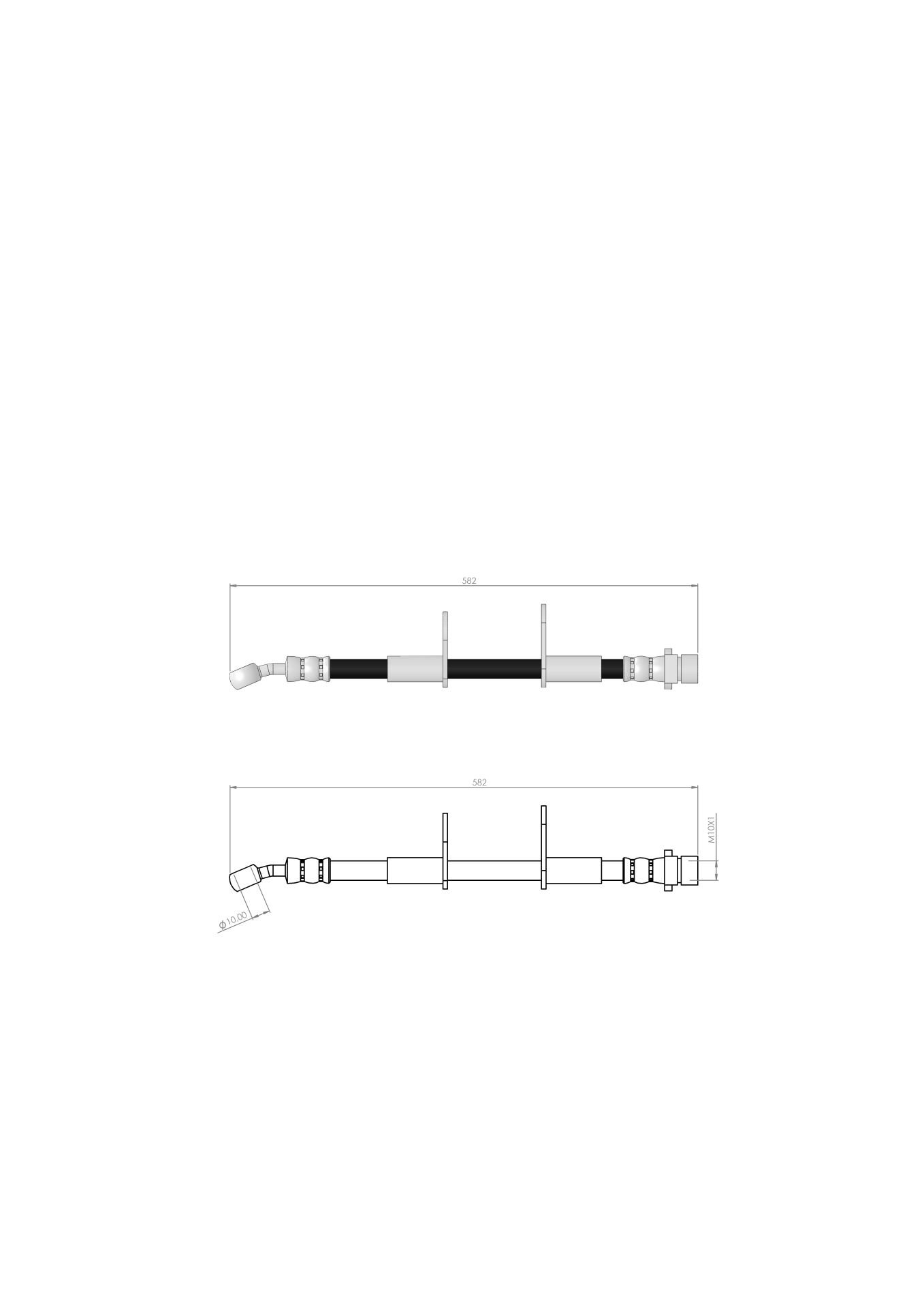 FREN HORTUMU CIVIC VI - CRX II ARKA 95-01  46430SK3E01 - 46430ST3E01 - 46430ST3E51  46430SH3933 - 46430SH3935 46430SH3931