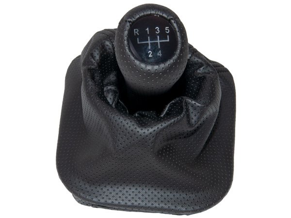 Topuzlu Vites Körüğü E34 -5 İleri- Man.Şanz; (Siyah; Noktalı; Suni Deri) Işıklı - 25111221224BK