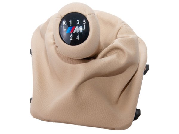 Topuzlu Vites Körüğü E36 -5 İleri- Man.Şanz; (Bej; Suni Deri) - 25111222047BG