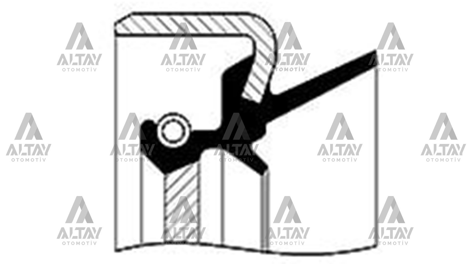 KEÇE DİFRANSİYEL H-100 KAMYONET 97-04 / L300 90-08 ÖN (45x72x12x19,5)