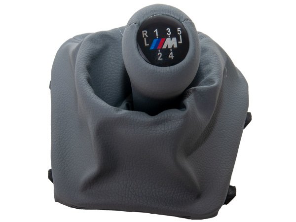 Topuzlu Vites Körüğü E36 -5 İleri- Man.Şanz; (Gri; Suni Deri) - 25111222047GR