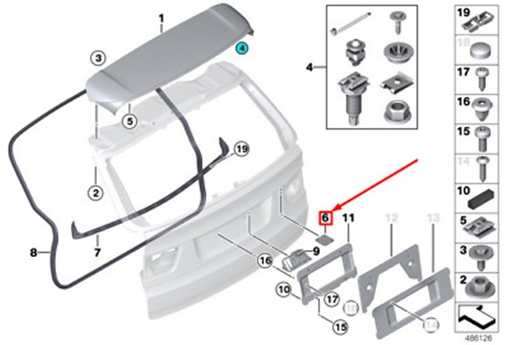 KAMERA KAPAĞI E70 BMW 07147242481