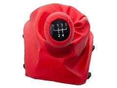 Topuzlu Vites Körüğü E36 -5 İleri- Man.Şanz; (Kırmızı; Suni Deri) -///M- - 51320938884RD