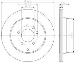 Fren Aynası Arka Sport1-Disc3 2006-13 - SDB000634