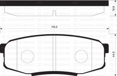 FREN BALATASI ARKA LAND CRUISER VR 08-