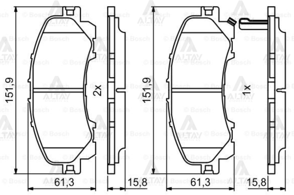 Fren Balata Nıssan X-Traıl 13=> 1.6Dcı-2.0Dcı Ön