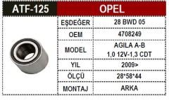 Opel Porya Bilya Arka Agila B 4708249 4711556