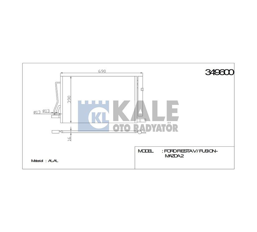 Radyatör Klima Ix-35 10-15 / Sportage 11-15 1.6 Benzinli 976062S500
