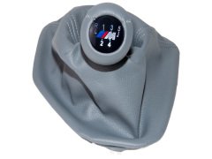 Topuzlu Vites Körüğü E39 -5 İleri- Man.Şanz; (Gri; Suni Deri) Işıklı -///M- - 1222755/529GR