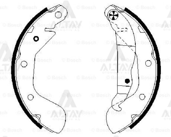 Fren Balata Astra 91-96 1.4-1.6-1.8 / Vectra A 93-95 1.6 / Combo 94=> 1.4-1.7 Pabuç Arka 90542863