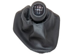 Topuzlu Vites Körüğü E39 -5 İleri- Man.Şanz; (Siyah; Noktalı; Suni Deri) Işıklı - 1222755/714BK