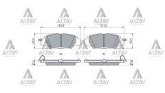 FREN BALATA MAZDA CX-5 11=> ARKArn