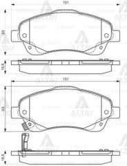 Fren Balata Avensıs 03-08 / Corolla-Verso 04-07 Ön 446505130