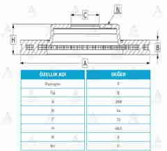 Fren Diski 626 92-02 Fs / Ön Havalı 258-4 Ga5Y3325X