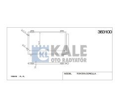 Radyatör Klima Corolla 02-06 Dizel D4D 8845002250