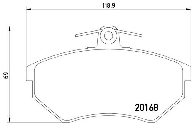 Fren Balatası Ön-Fişsiz AFT-1Y Plc-Cd2 1996-03 - 357698151A