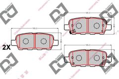FREN BALATASI ARKA QASHQAI 07-11 / XTRAIL 00- / JUKE 08- / MAXIMA / INFINITI 03- 44060-8H385 - 44060-EG085 - 44060-CB025 - 44060-AM485 - D4060-JA00A - D4060-9N00A