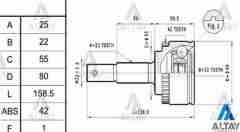 Aks Kafası Dış Almera 00-06 / Absli 25X55X22 39211Bm528