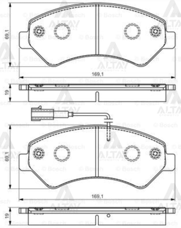 Fren Balata Ducato / Boxer / Jumper 06=> / Karsan Jest Ön 77364161