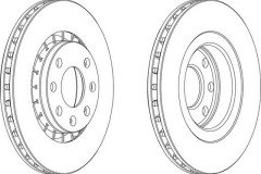 Opel Fren Disk Ön Vectra A-B Astra F 569001 569001 569042 90295087