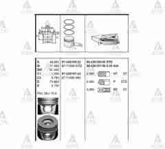 Piston Segmansız Pıckup Navara 08-15 / Pathfınder 08-14 / Euro 5 / Yd25Ddtı / Std 8671655Std