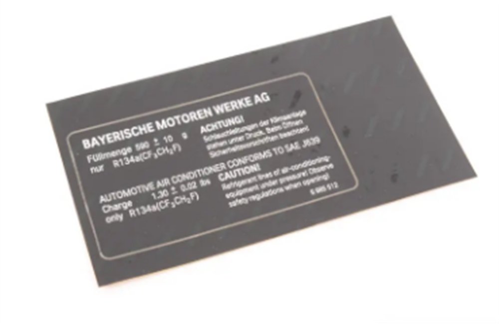 ETİKET KLİMA BMW E81,E82,E87,E88,E90,E91,E92,E93,E84 64506985512
