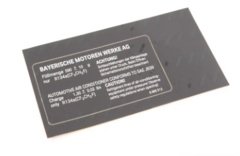 ETİKET KLİMA BMW E81,E82,E87,E88,E90,E91,E92,E93,E84 64506985512