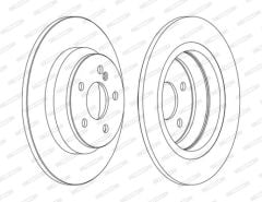 M.BENZ W220 ARKA FREN DİSKİ TAKIM S320 2204230112