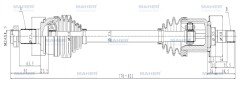Aks Komple Arka Crv 07-11 / Sol A-T 2.0 770Mm