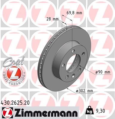 ZIMMERMA FREN DISKI ON STANDART RENO MASTER III
