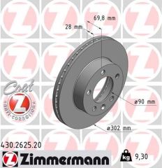 ZIMMERMA FREN DISKI ON STANDART RENO MASTER III