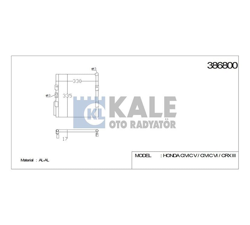 Radyatör Klima Cıvıc  92-95 80110Sr3023