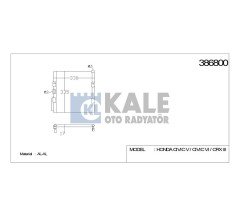 Radyatör Klima Cıvıc  92-95 80110Sr3023