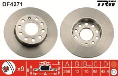 VW CADDYIII JETTA 04-14 FREN DİSK ARKA 1K0615601AC