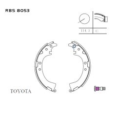 Arka Fren Balata (Pabuc) - Terıos 97-99 / Rav4 97-05 Rbs8053