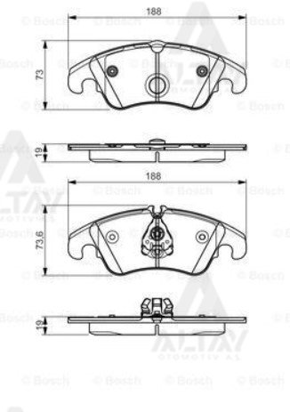 Fren Balata A4 07=> / A5 07=> Ön 4G0698151