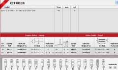 SİBOP TAKIMI 0817 0818 IN 4 E4 XSARA 1.6İ 8V TU5JP (IN:4/EX:4)